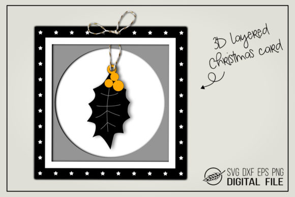 3D Christmas Card - Holly: Integrating Layered Design into Your Holiday Workflow