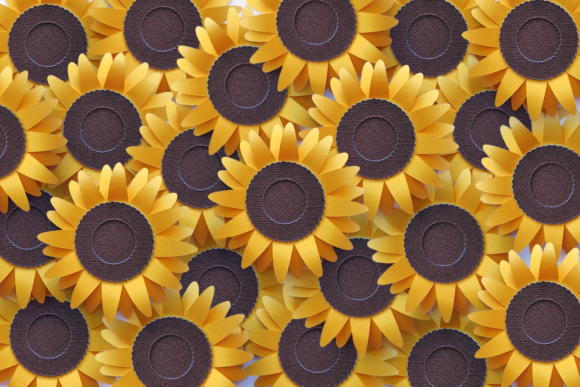 3D Layered Sunflower SVG for Paper Crafts