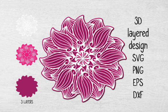 3D Multilayer Mandala: A Versatile Asset for Custom Creative Projects