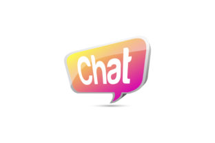 Chat Symbol Gradient Pink Yellow