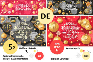 Christmas Card. Weihnachten. Christmas I: A Versatile Design for Global Holiday Celebrations