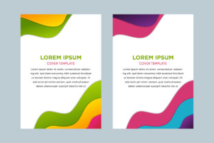 Colorful Bright Cover Abstract Wave