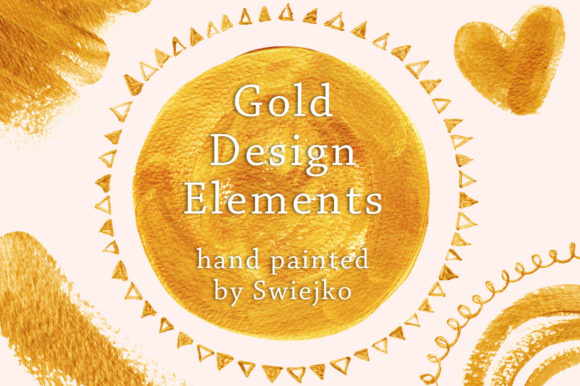 Golden Elements: Elevating Visual Workflows with Hand-Painted Acrylic Assets