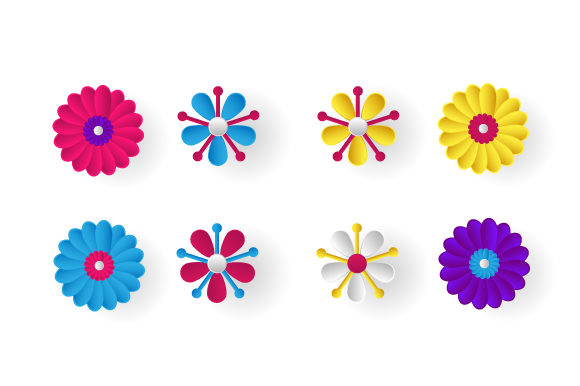 Realistic Flower Design Collection for Modern Decor