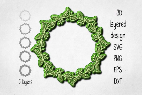 Unlocking Creative Potential with the 3D Layered Wreath Cut File