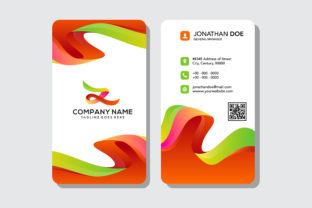Vertical Liquid Business Card Green: A Bold Design Choice